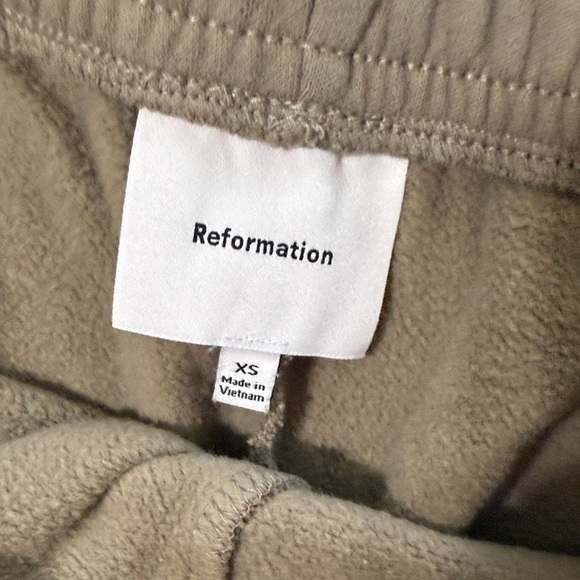 Reformation Olive Green Sweatshirt and Pants Set - Picture 10 of 12